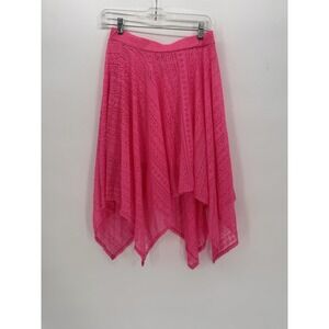 New Epic Threads Hot Pink Lace Handkerchief Skirt Epic Mermaid XL Lined Barbie
